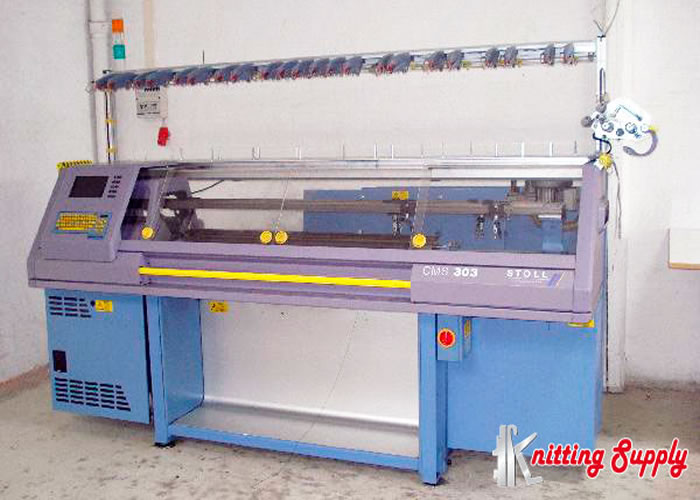 Una máquina de tejer industrial de bolsillo